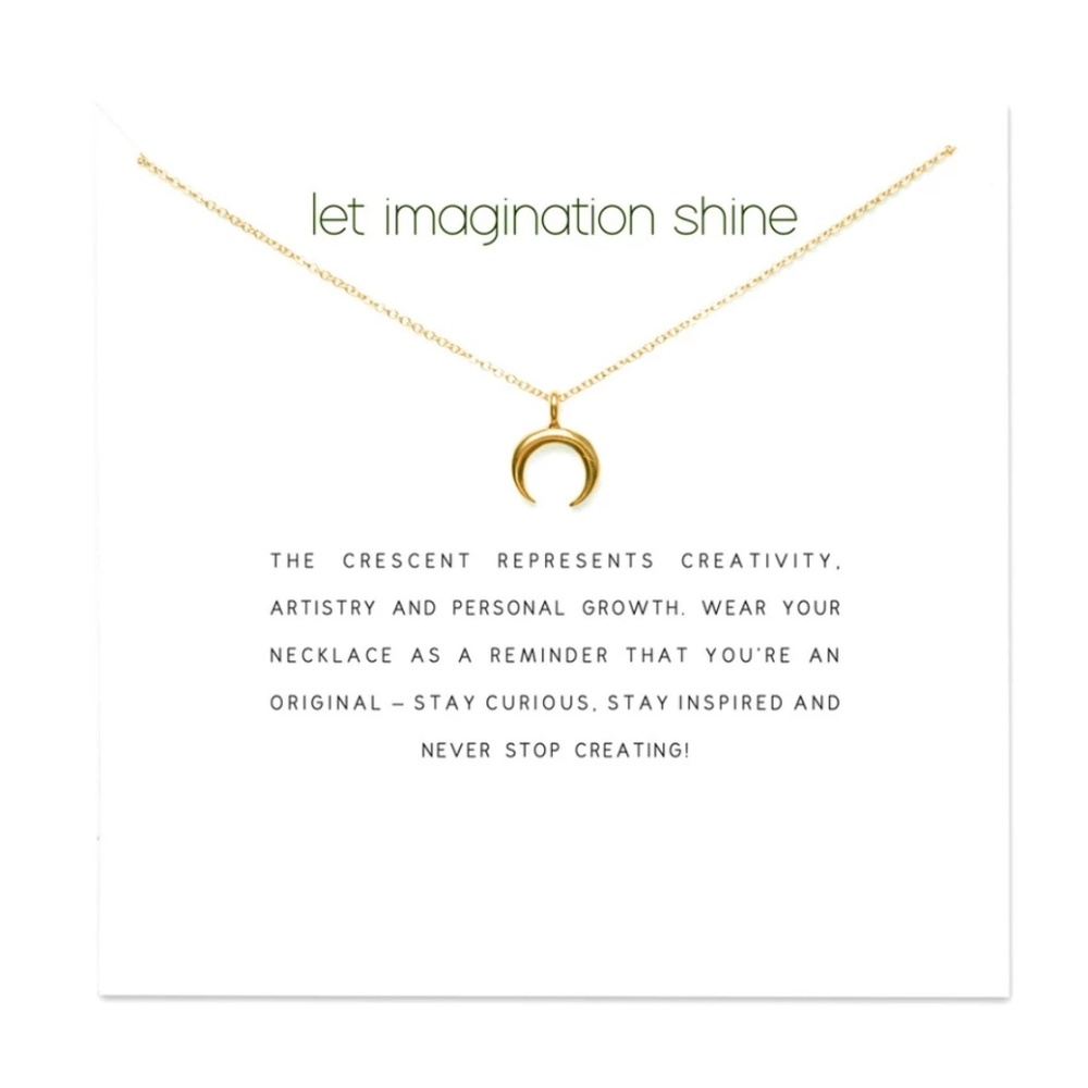 Gold Crescent Horn Necklace - SALE! 🤩